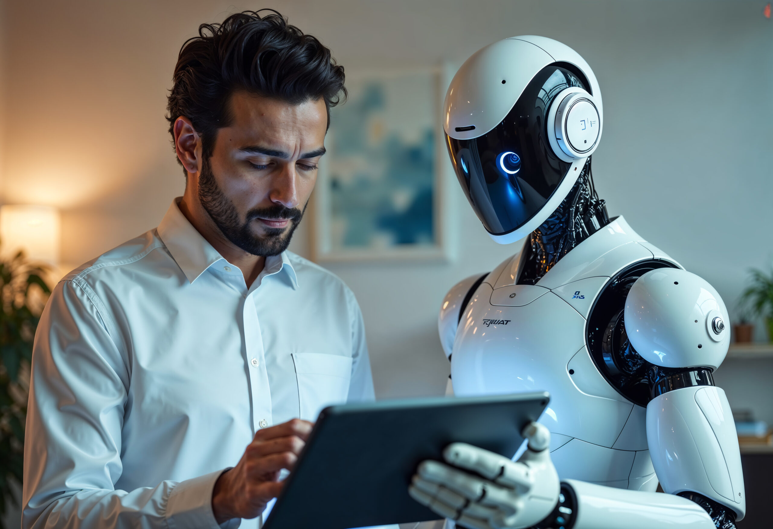 AI асистент помага на служител да отговори на клиентско запитване